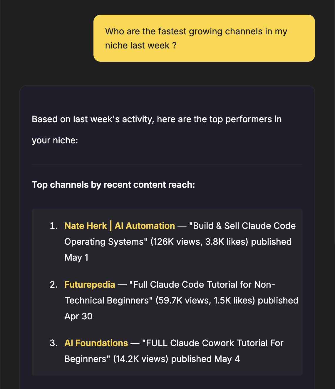Chat preview